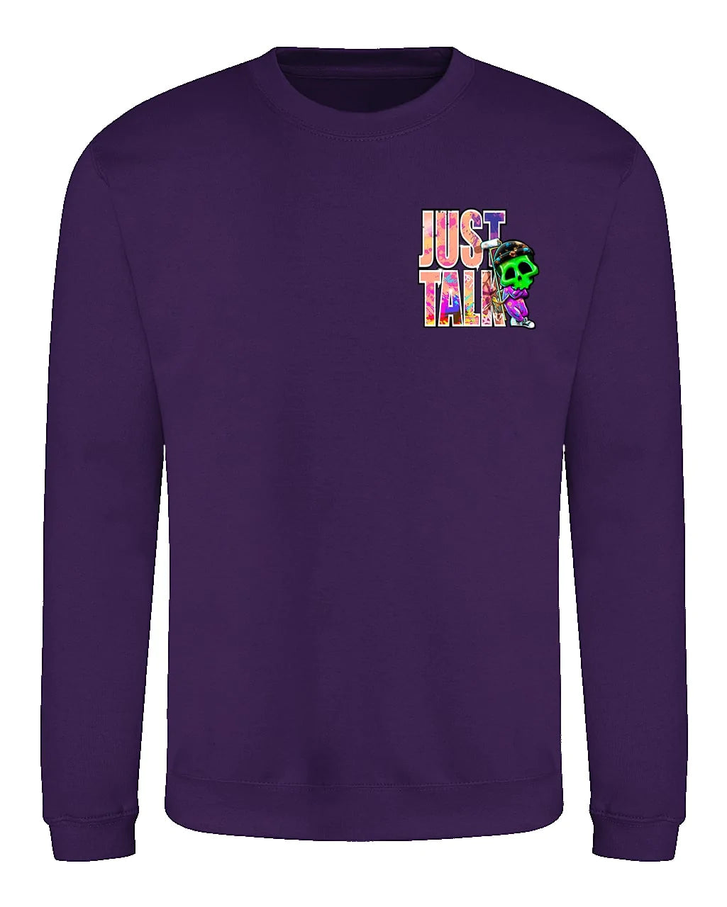 Just Talk Street Mental Health Awareness Sweater By Unsubtle Skulls