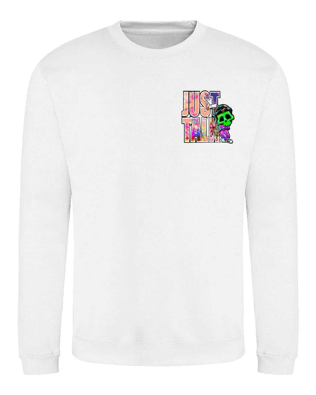 Just Talk Street Mental Health Awareness Sweater By Unsubtle Skulls