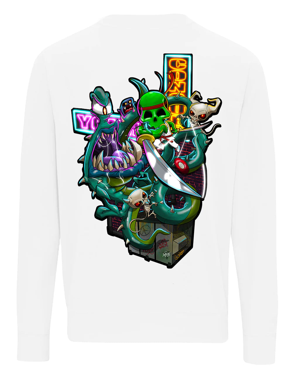 Conquer Your Demons Street A-Wear Sweater / Mental Health Awareness By Unsubtle Skulls
