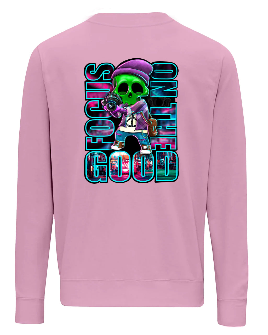 Focus On The Good Sweater By Unsubtle Skulls