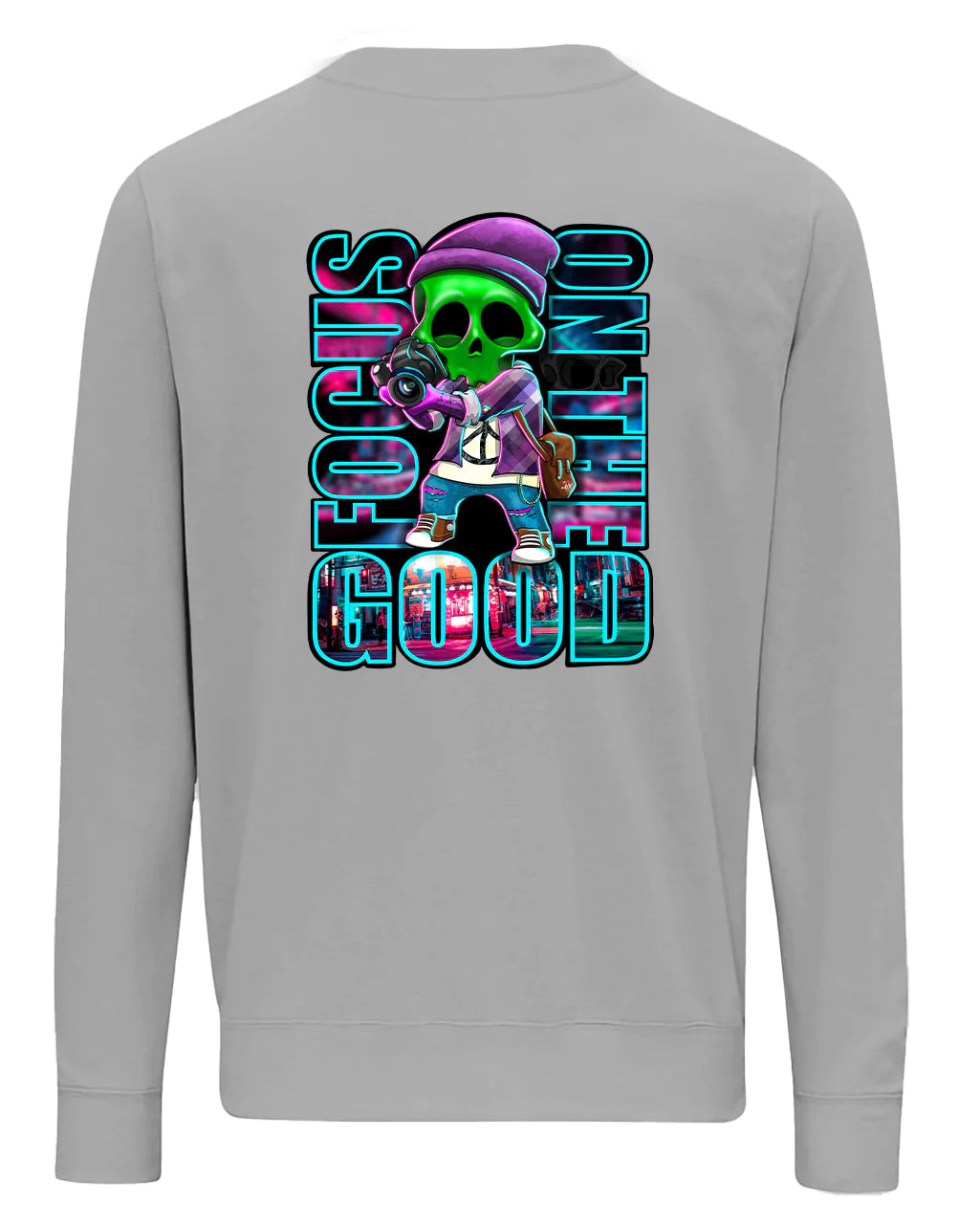 Focus On The Good Sweater By Unsubtle Skulls