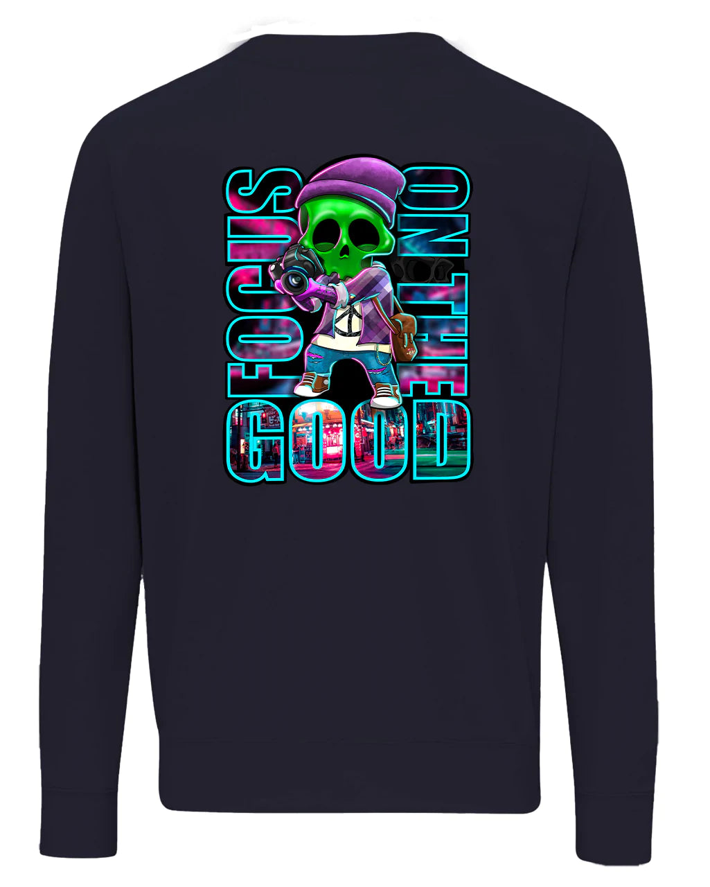 Focus On The Good Sweater By Unsubtle Skulls
