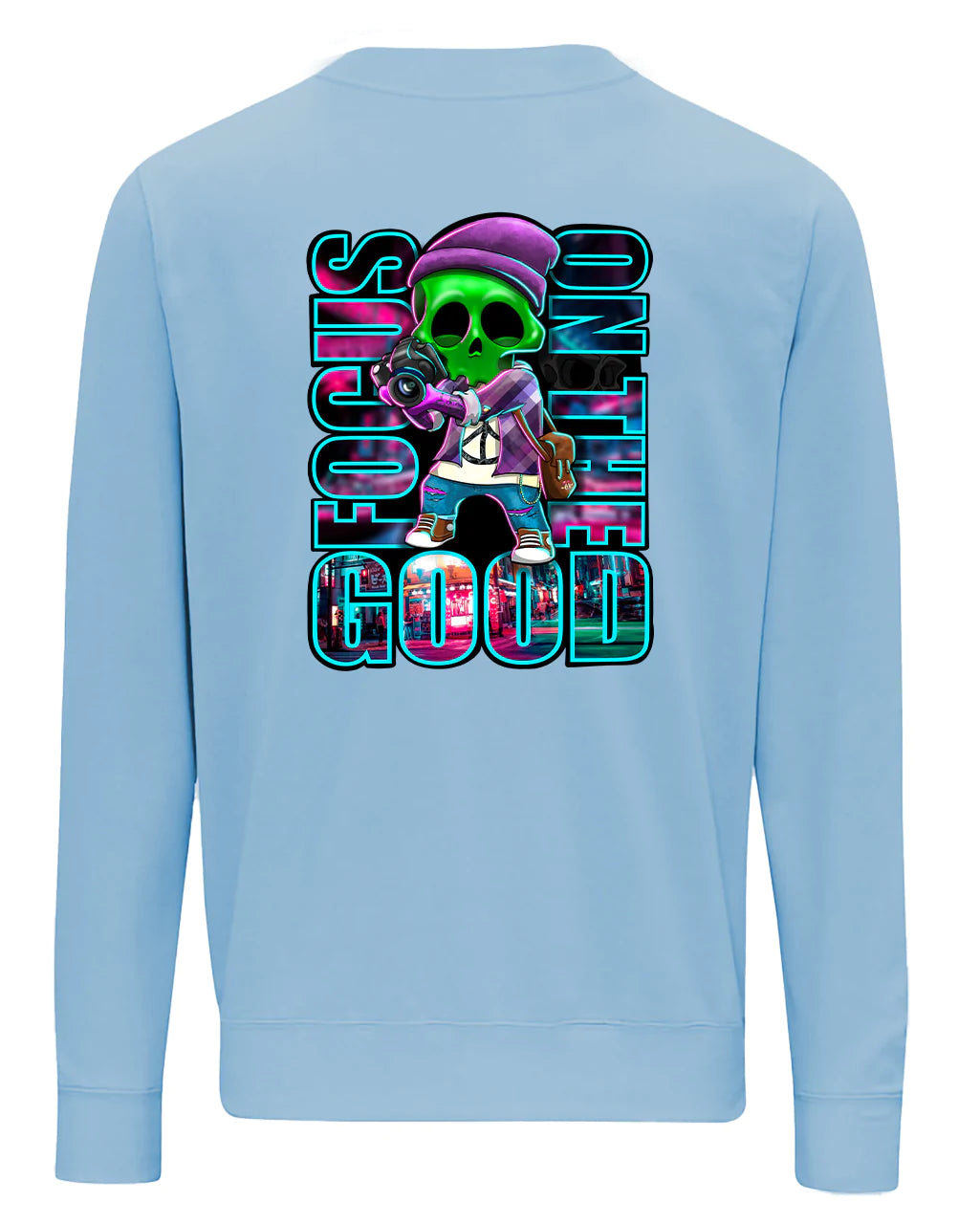 Focus On The Good Sweater By Unsubtle Skulls