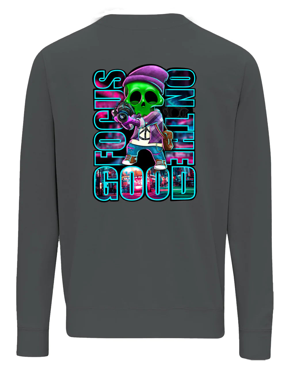 Focus On The Good Sweater By Unsubtle Skulls