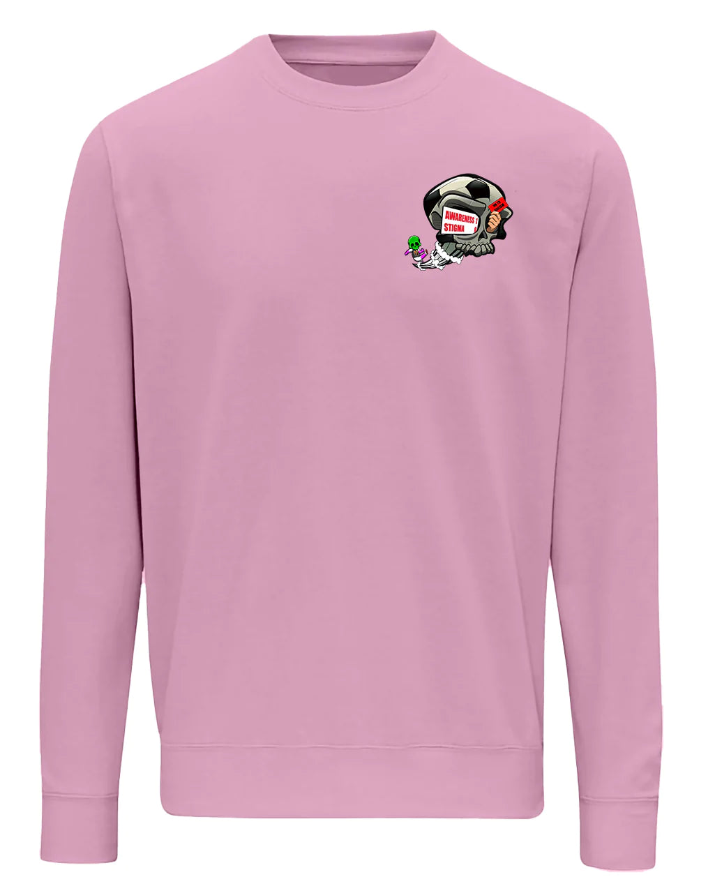 Pink Football Anti Racism Awareness Sweater By Unsubtle Skulls