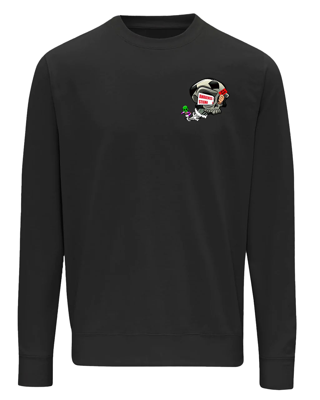 Black Football Anti Racism Awareness Sweater By Unsubtle Skulls