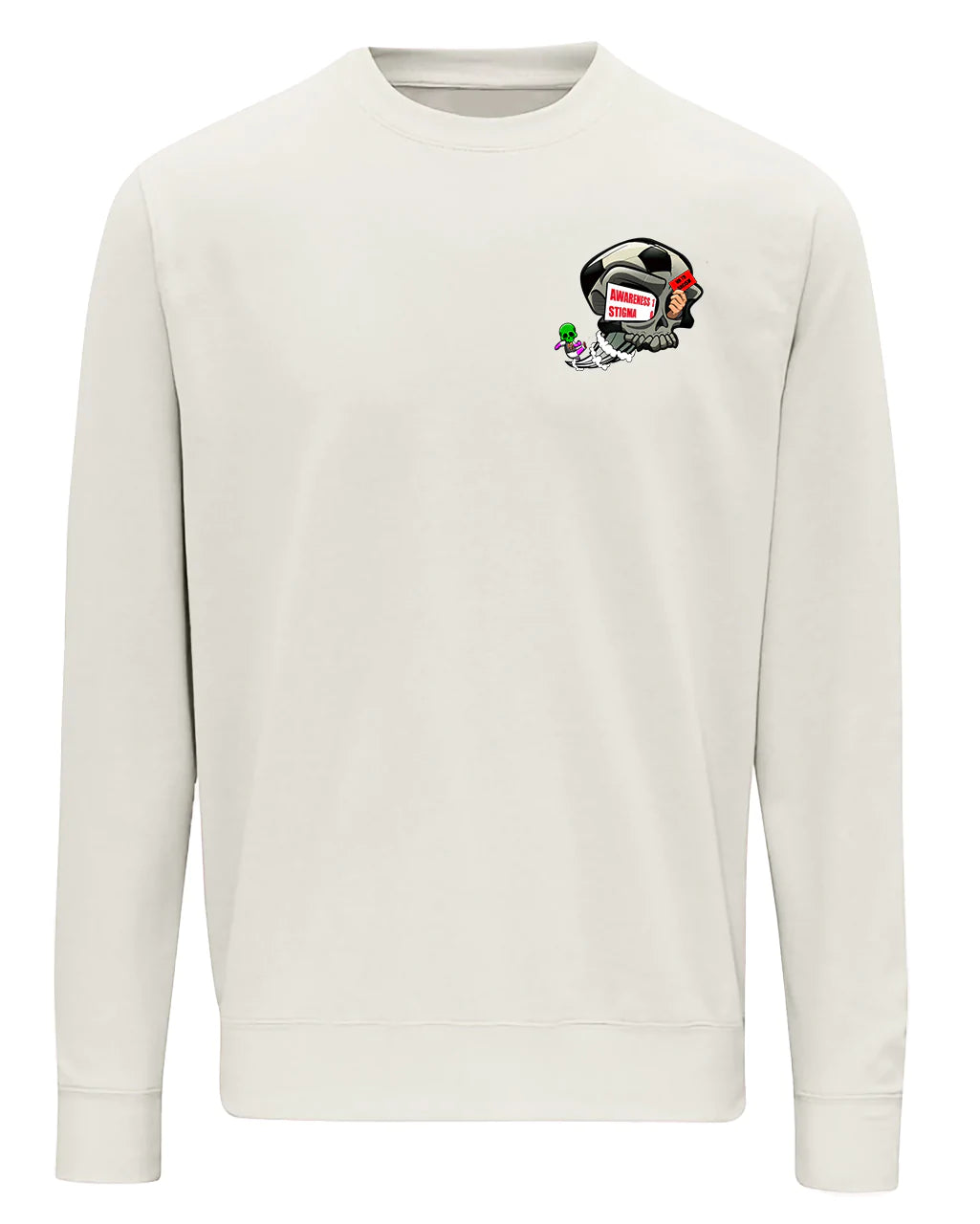 Natural Football Anti Racism Awareness Sweater By Unsubtle Skulls