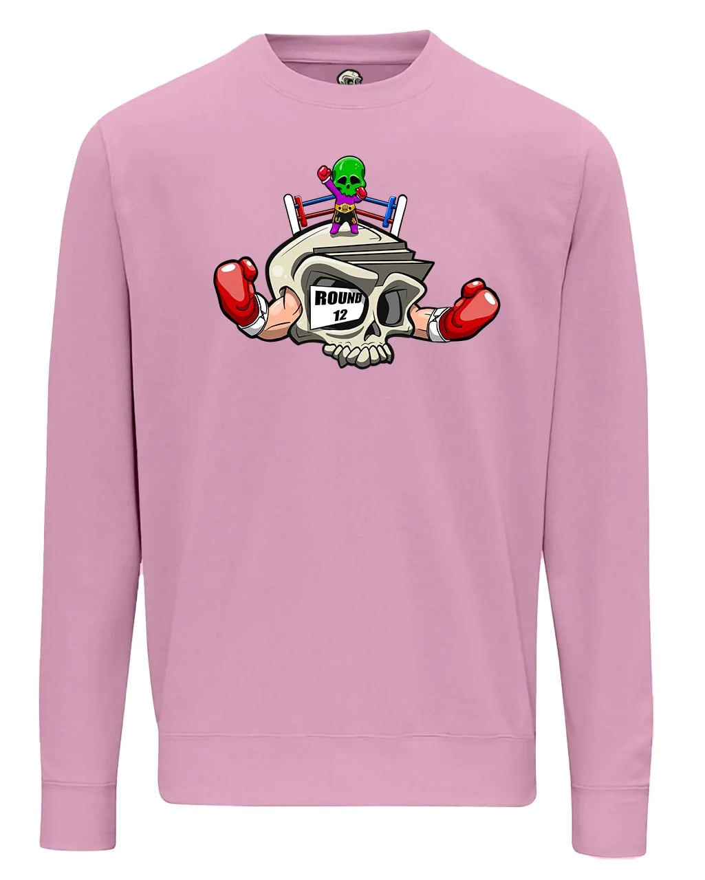 Boxing Skull Mental Health Awareness Sweater By Unsubtle Skulls