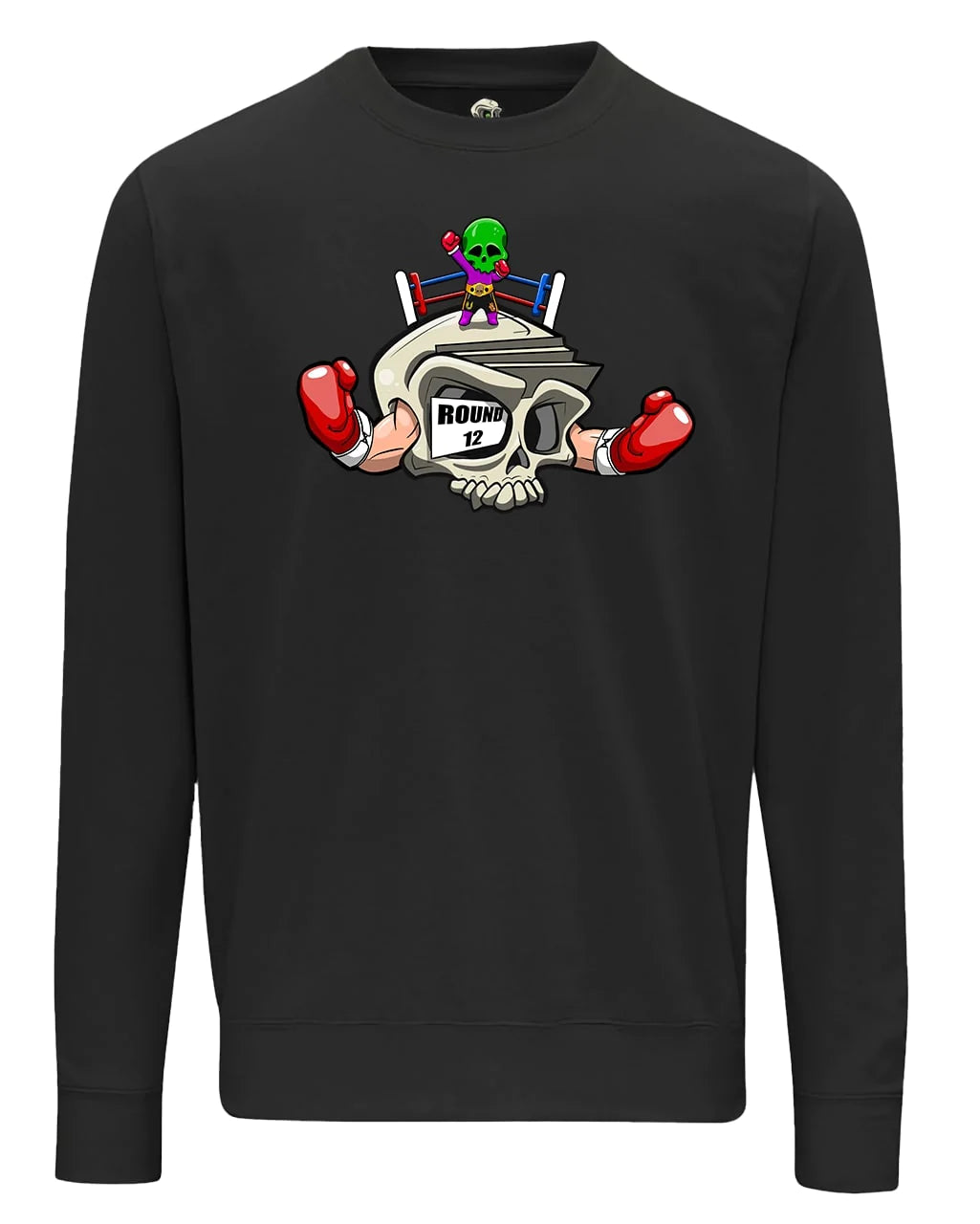 Boxing Skull Mental Health Awareness Sweater By Unsubtle Skulls