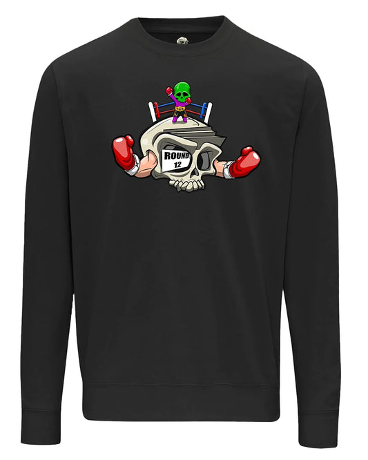 Boxing Skull Mental Health Awareness Sweater By Unsubtle Skulls