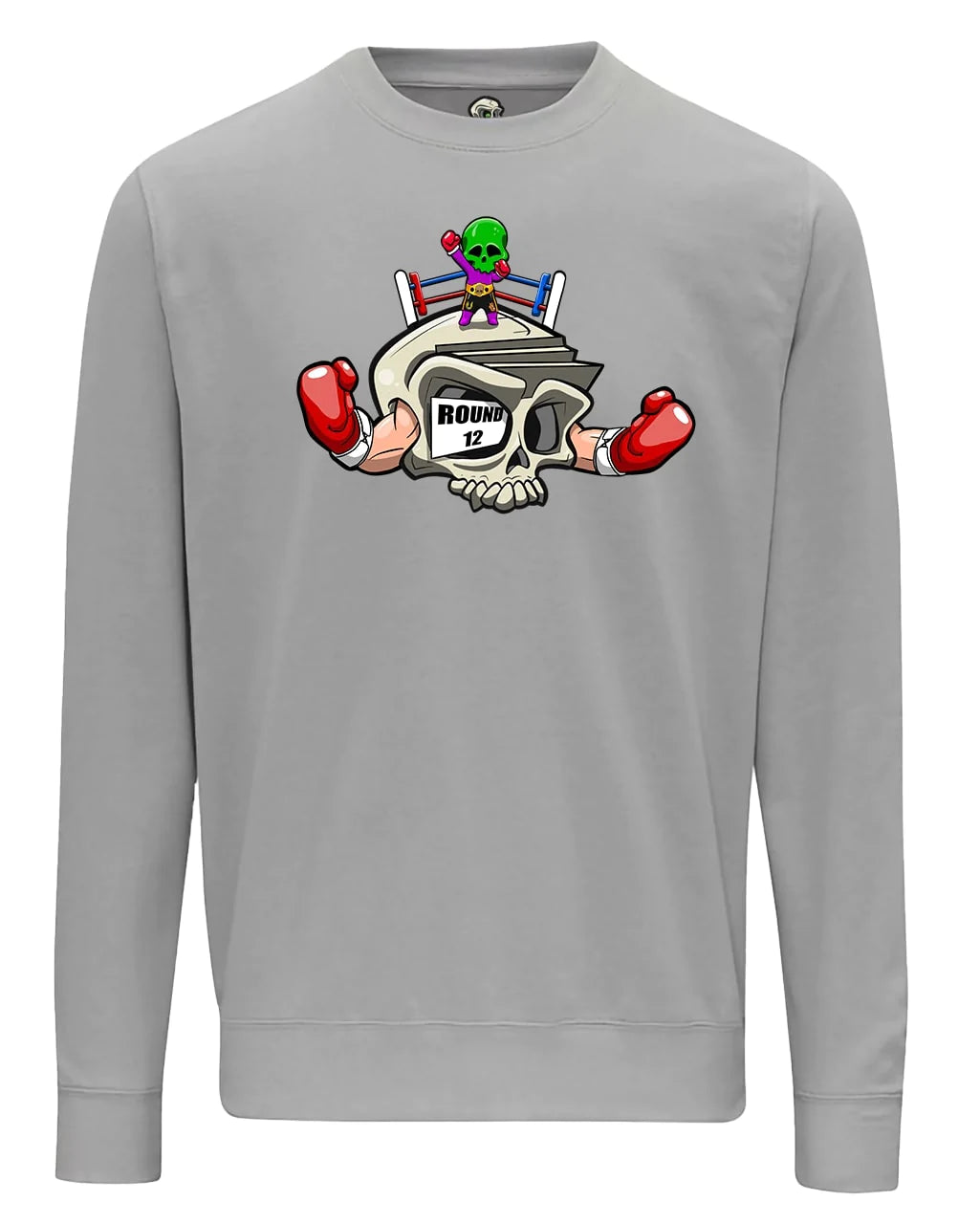 Boxing Skull Mental Health Awareness Sweater By Unsubtle Skulls