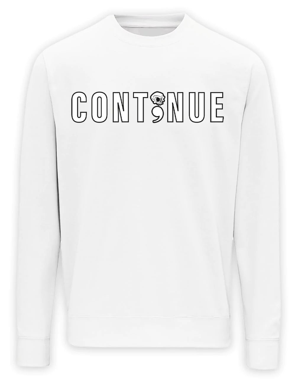 Continue Mental Health Awareness Sweater By Unsubtle Skulls