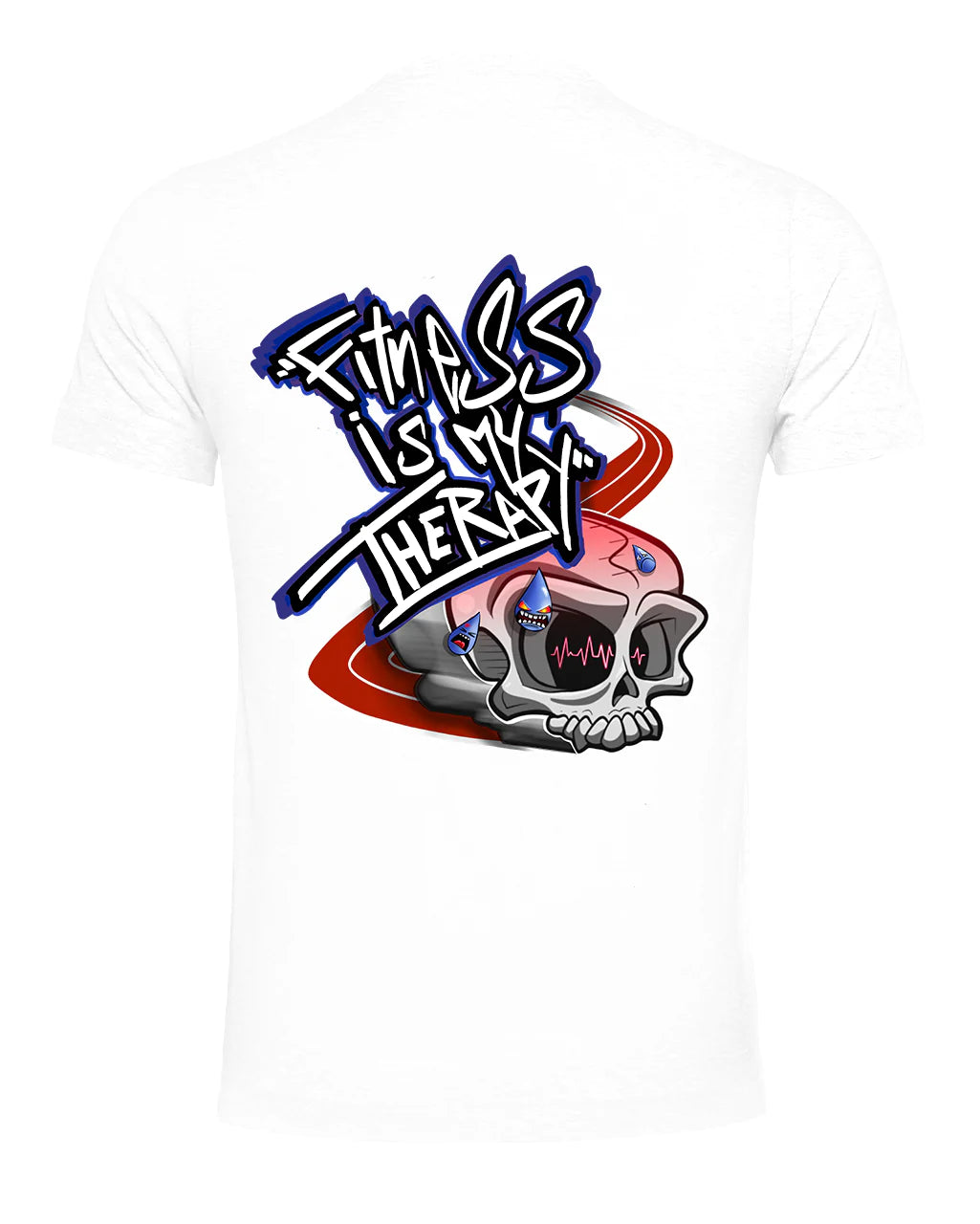 Fitness Is My Therapy T-Shirt / Mental Health Awareness By Unsubtle Skulls