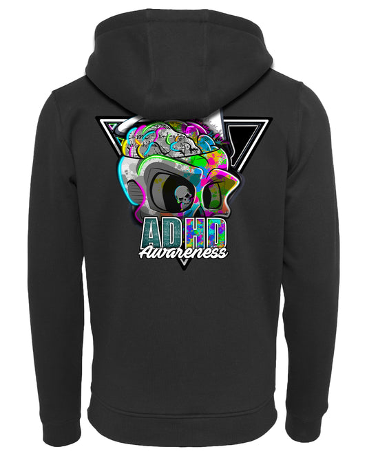 ADHD Reworked Zipped Hoodie / Neurodiversity Awareness