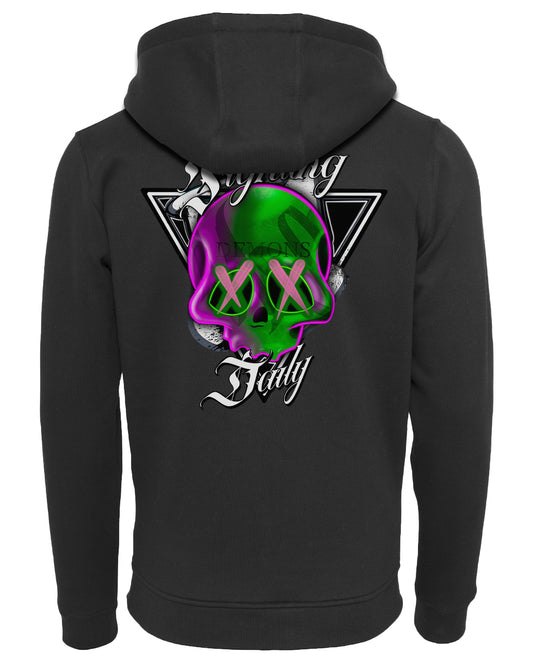 Fighting Demons Daily Zipped Hoodie