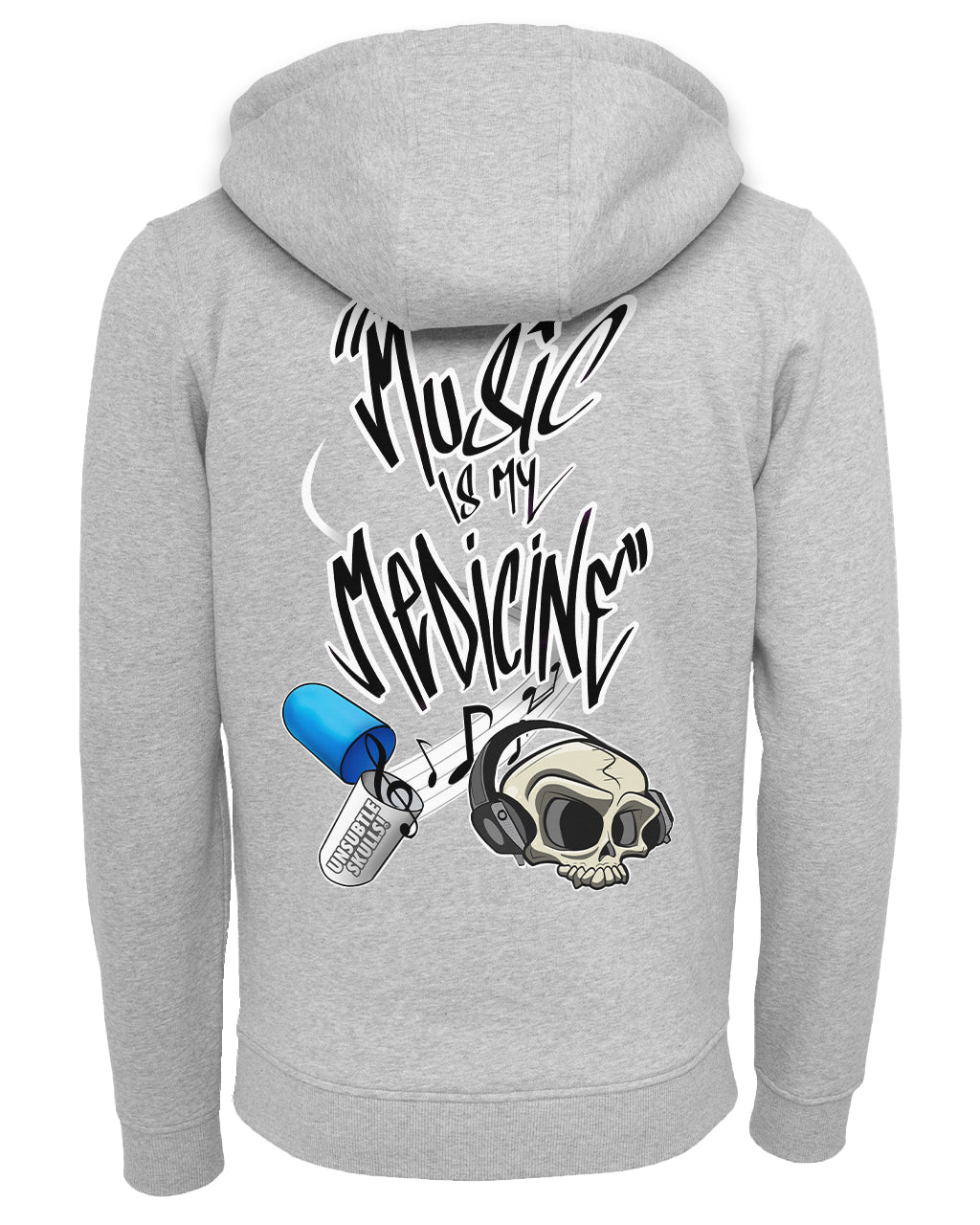 Music Is My Medicine Zipped Hoodie / Mental Health Awareness