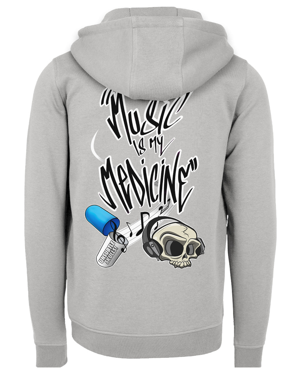 Music Is My Medicine Zipped Hoodie / Mental Health Awareness