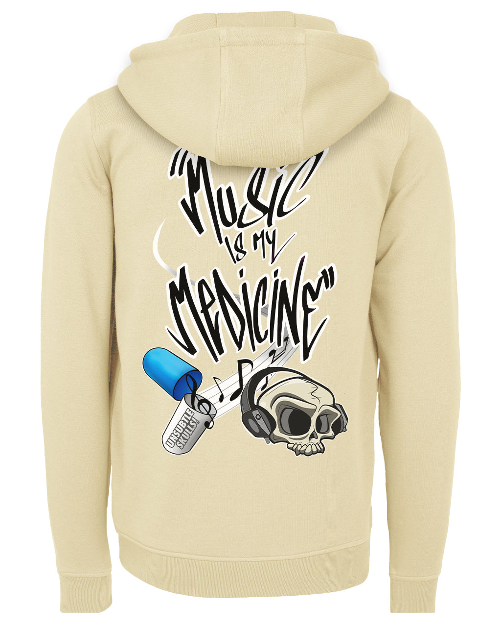 Music Is My Medicine Zipped Hoodie / Mental Health Awareness