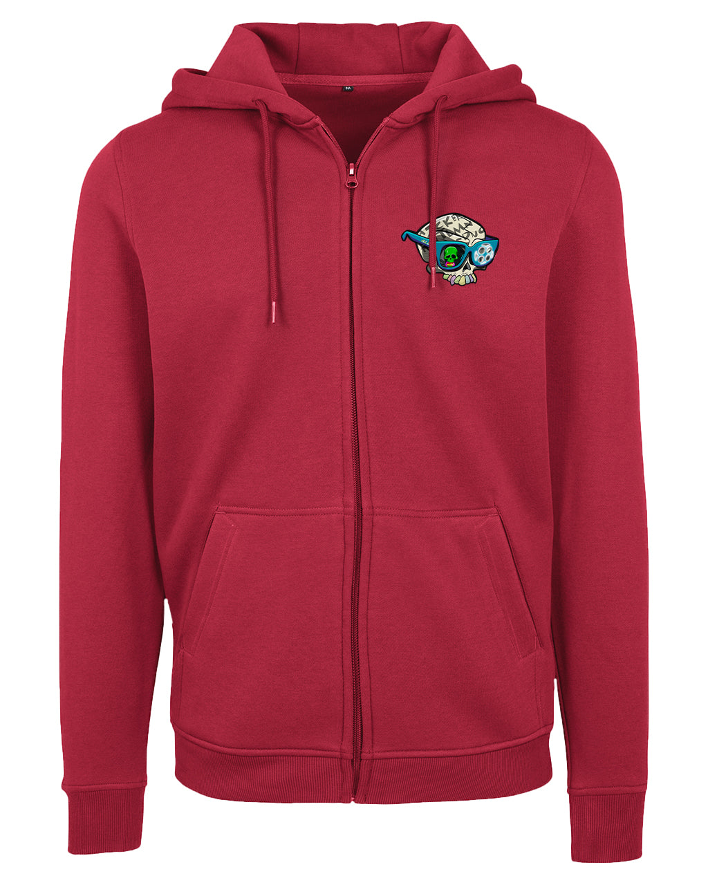 Dyslexia Skull Logo Zipped Hoodie / Mental Health Awareness