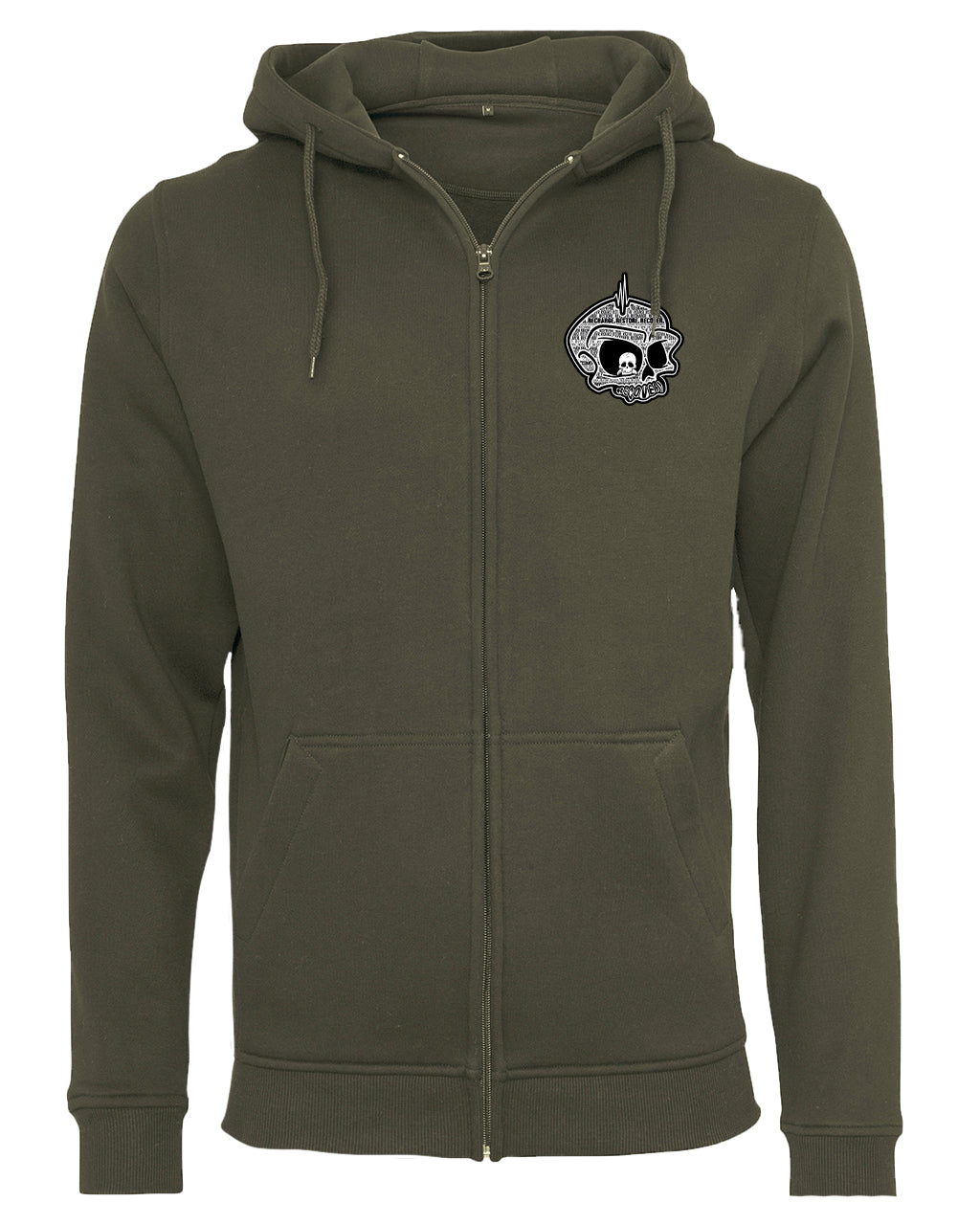 Recovery Skull Logo Zipped Hoodie / Mental Health Awareness
