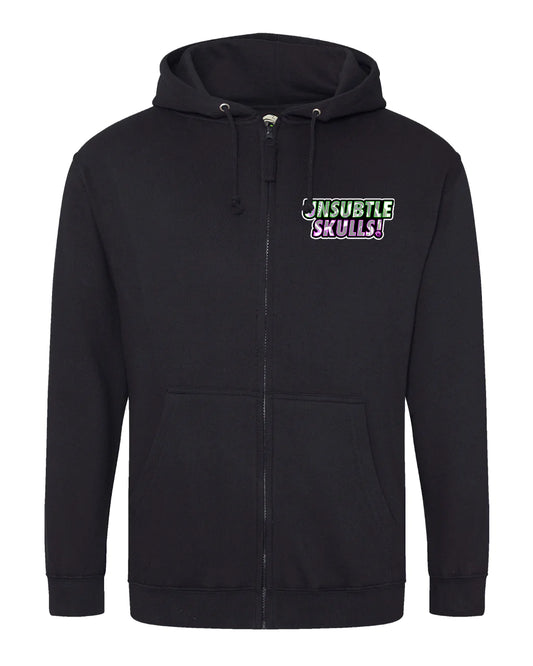I Want To Listen Street A-Wear Zipped Hoodie / Mental Health Awareness By Unsubtle Skulls