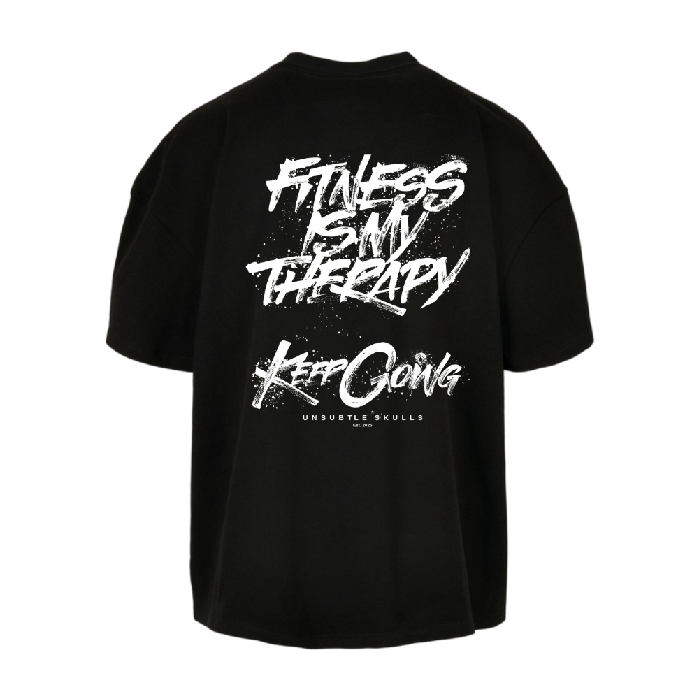 Fitness Is My Therapy - Oversized T-Shirt