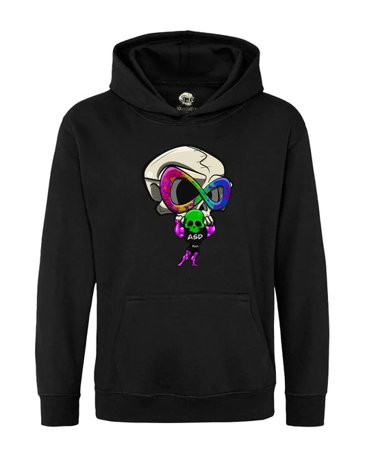 Kids ASD Mental Health Awareness Hoodie By Unsubtle Skulls