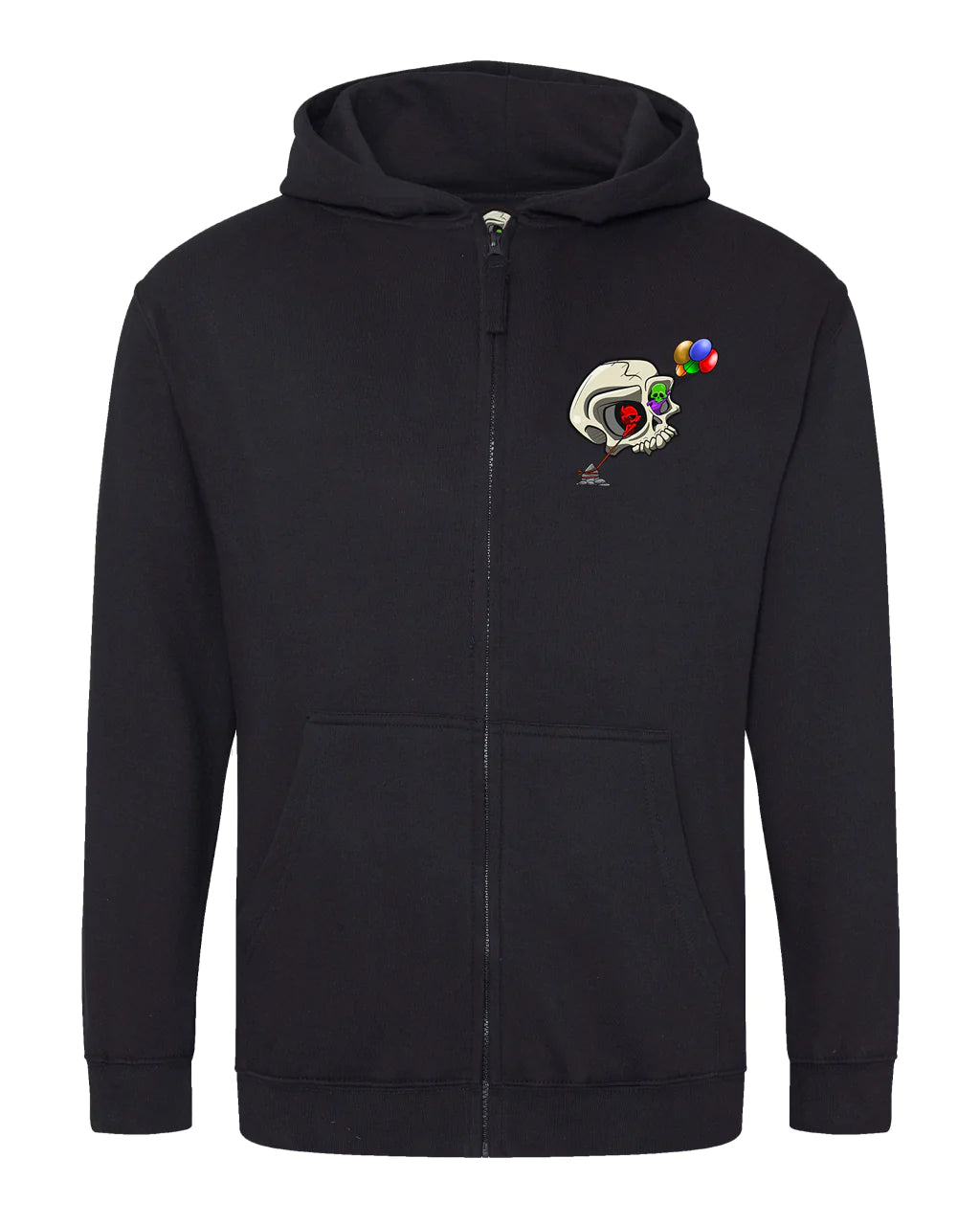 Kids Bipolar Mental Health Awareness Full Zip Hoodie By Unsubtle Skulls