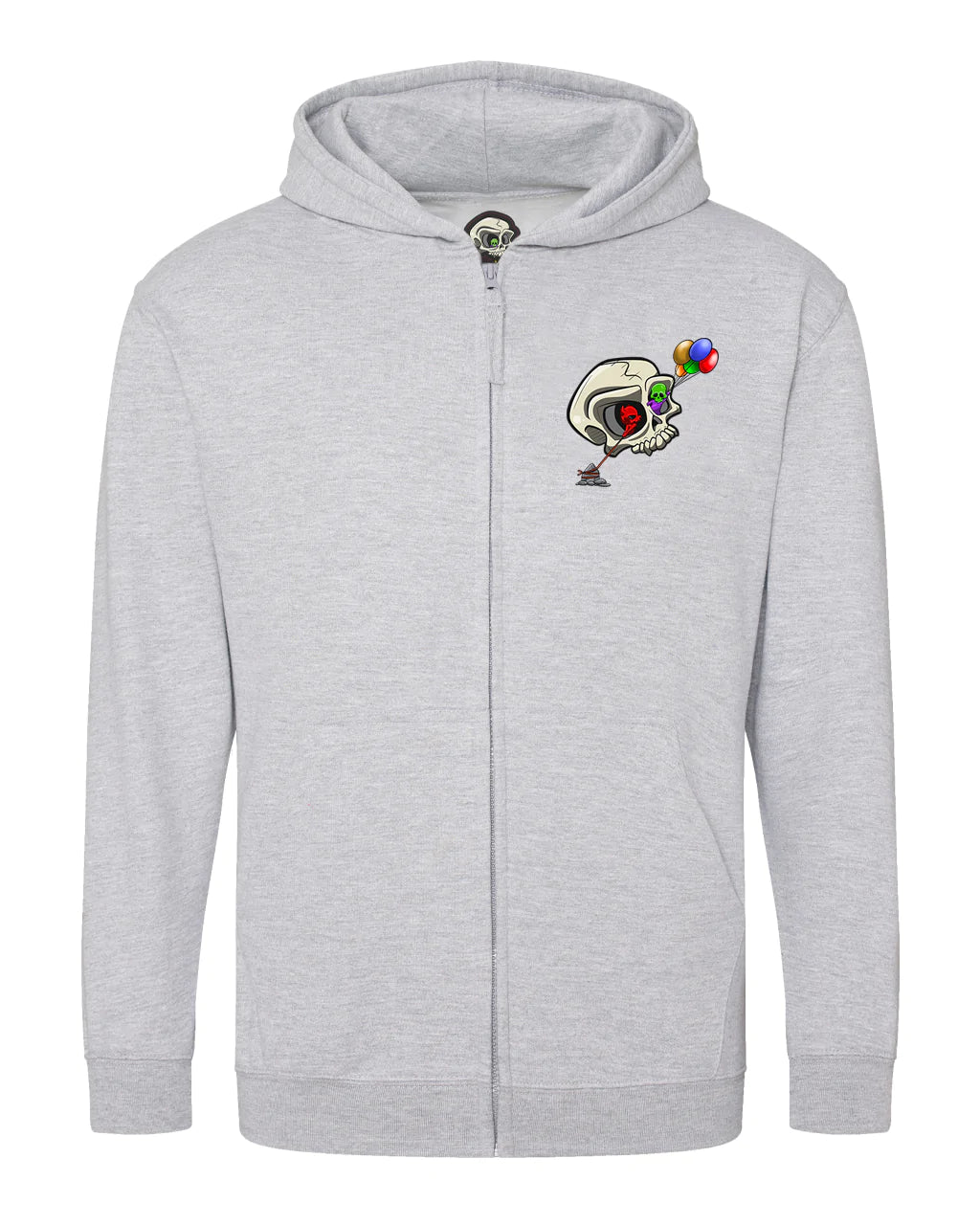 Kids Bipolar Mental Health Awareness Full Zip Hoodie By Unsubtle Skulls