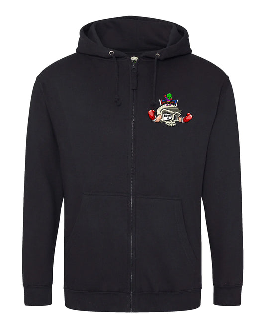 Boxing Full Zip Hoodie By Unsubtle Skulls