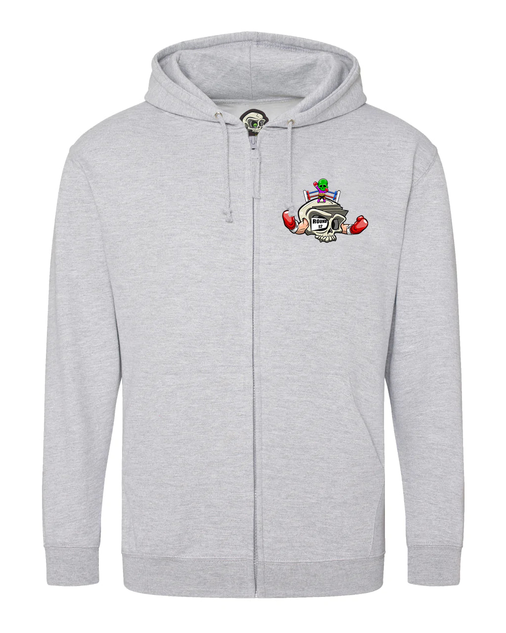 Boxing Full Zip Hoodie By Unsubtle Skulls