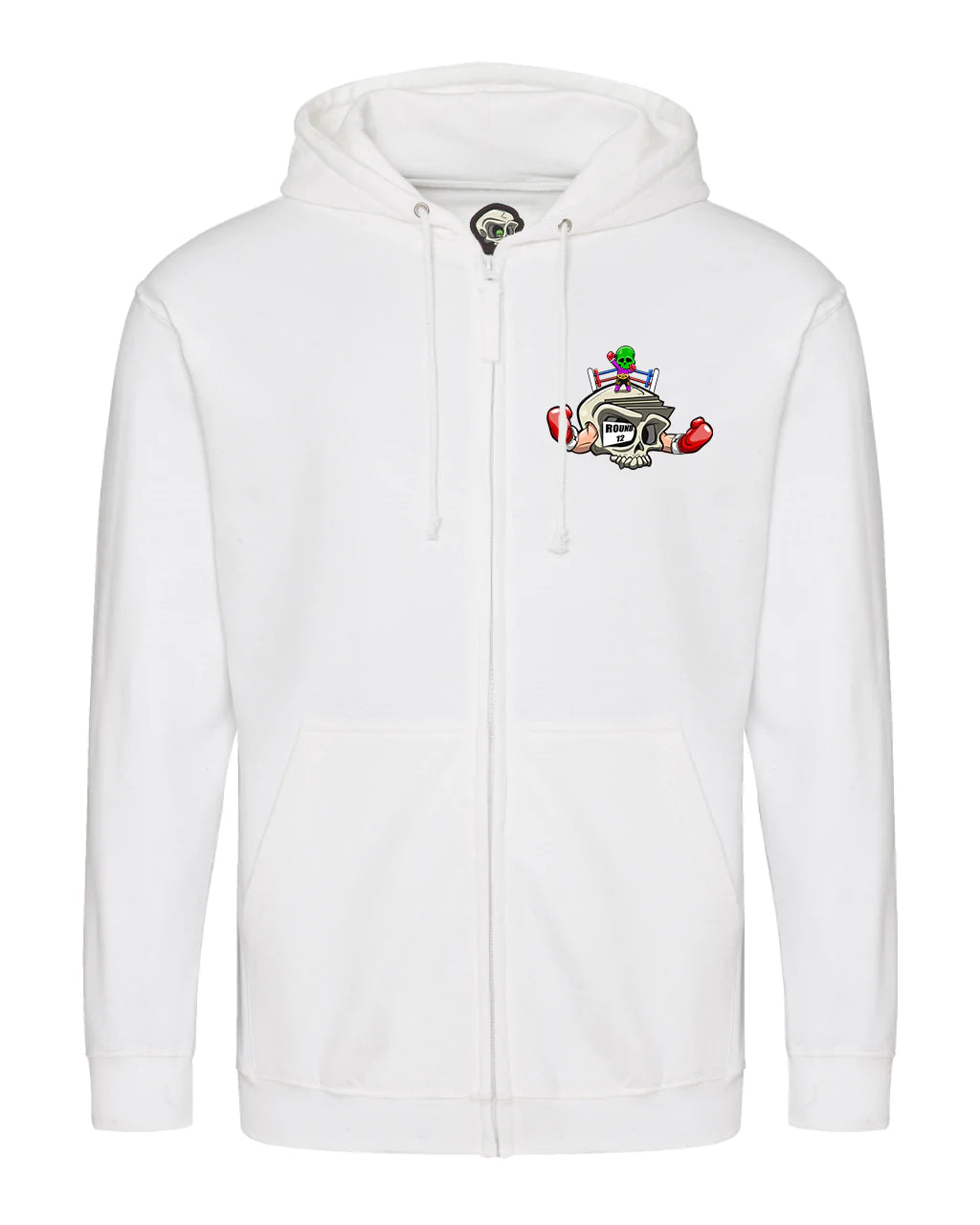 Boxing Full Zip Hoodie By Unsubtle Skulls