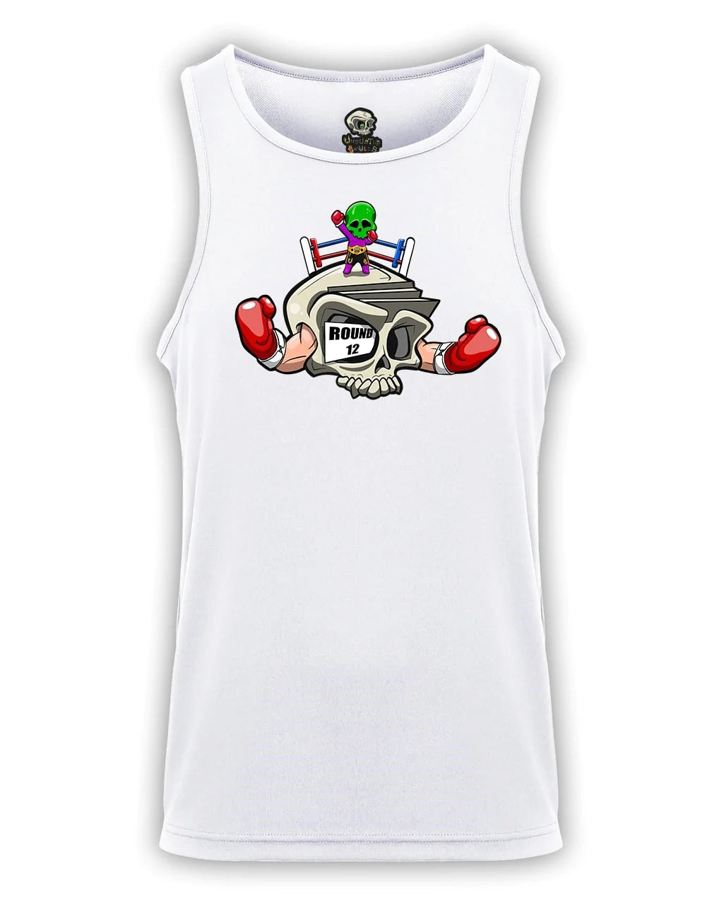 Boxing Skull Mental Health Awareness Vest By Unsubtle Skulls