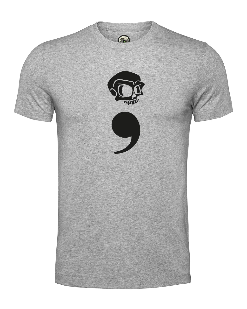 Semi Colon Mental Health Awareness T-Shirt By Unsubtle Skulls