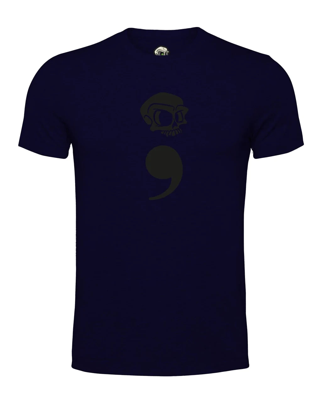 Semi Colon Mental Health Awareness T-Shirt By Unsubtle Skulls