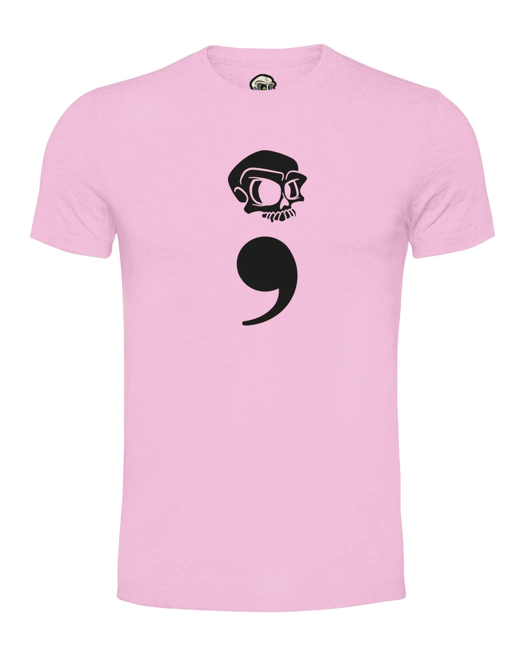 Semi Colon Mental Health Awareness T-Shirt By Unsubtle Skulls