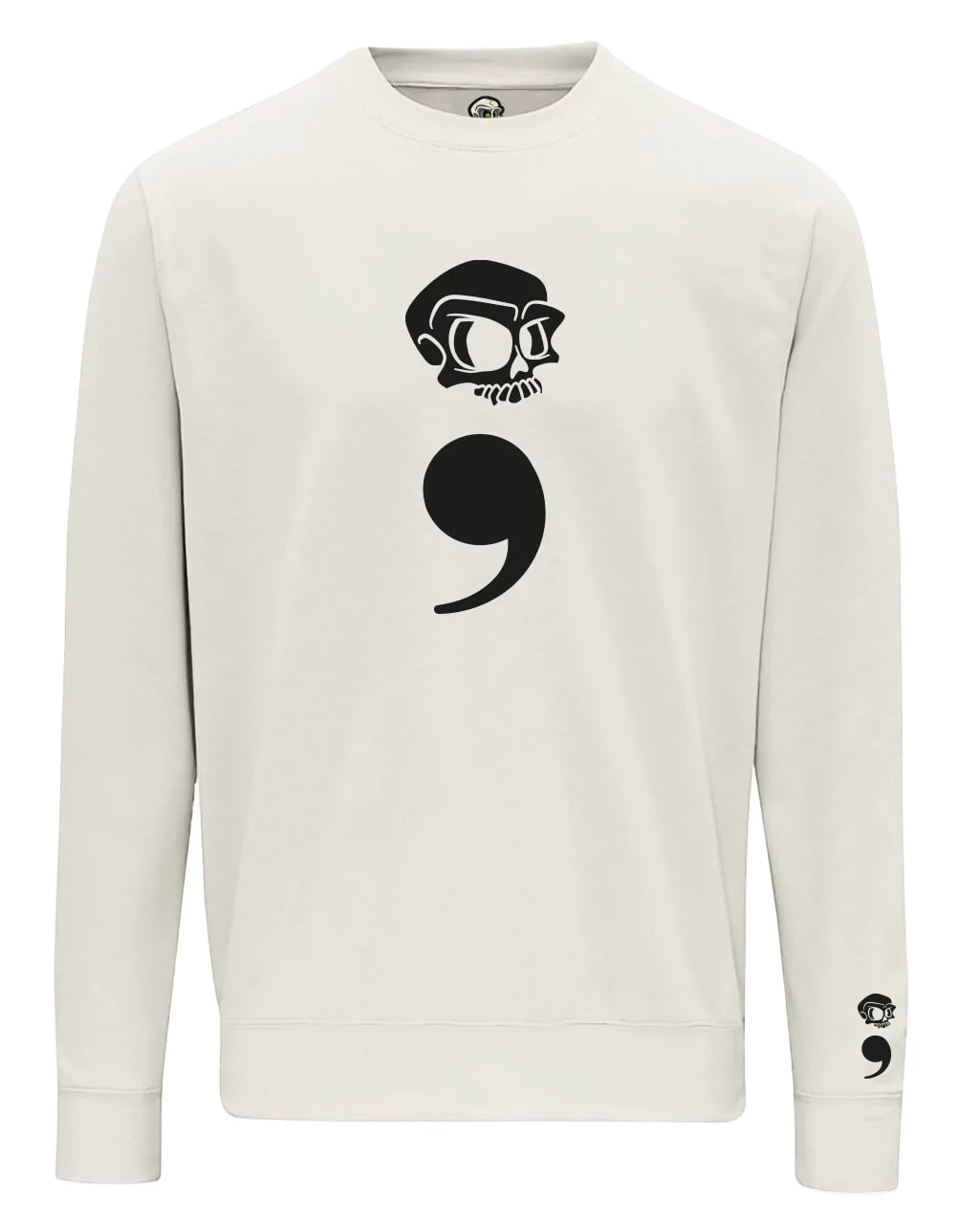 Semi Colon Mental Health Awareness Sweater By Unsubtle Skulls