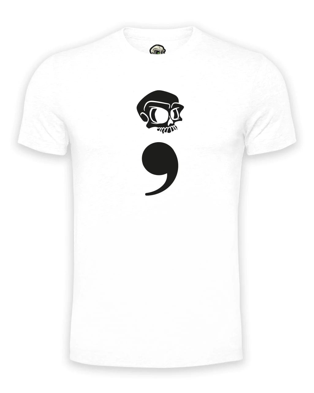 Semi Colon Mental Health Awareness T-Shirt By Unsubtle Skulls