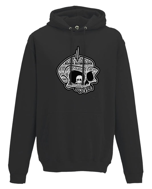 Recovery Mental Health Awareness Hoodie By Unsubtle Skulls