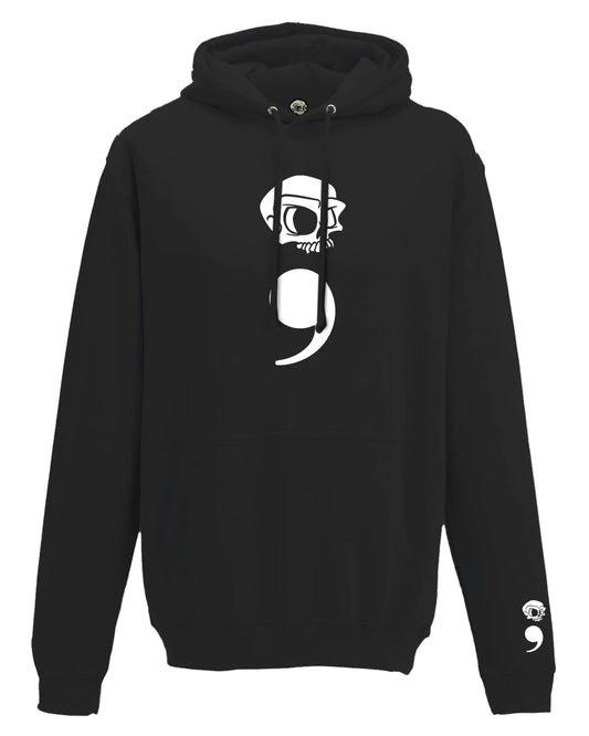 Semi Colon Mental Health Awareness Hoodie By Unsubtle Skulls