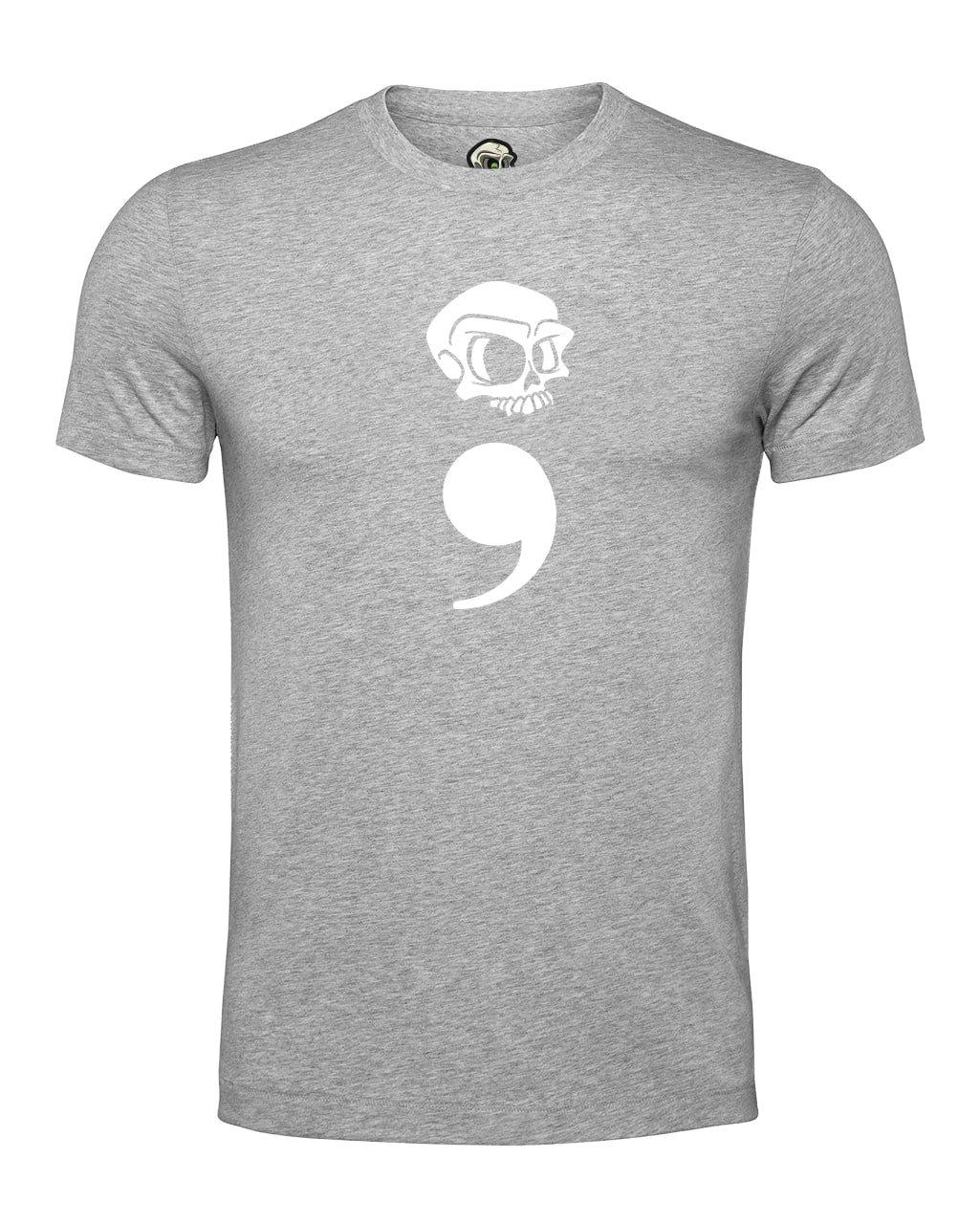 Semi Colon Mental Health Awareness T-Shirt By Unsubtle Skulls