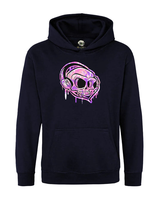 Kids Headphones Mental Health Awareness Hoodie By Unsubtle Skulls