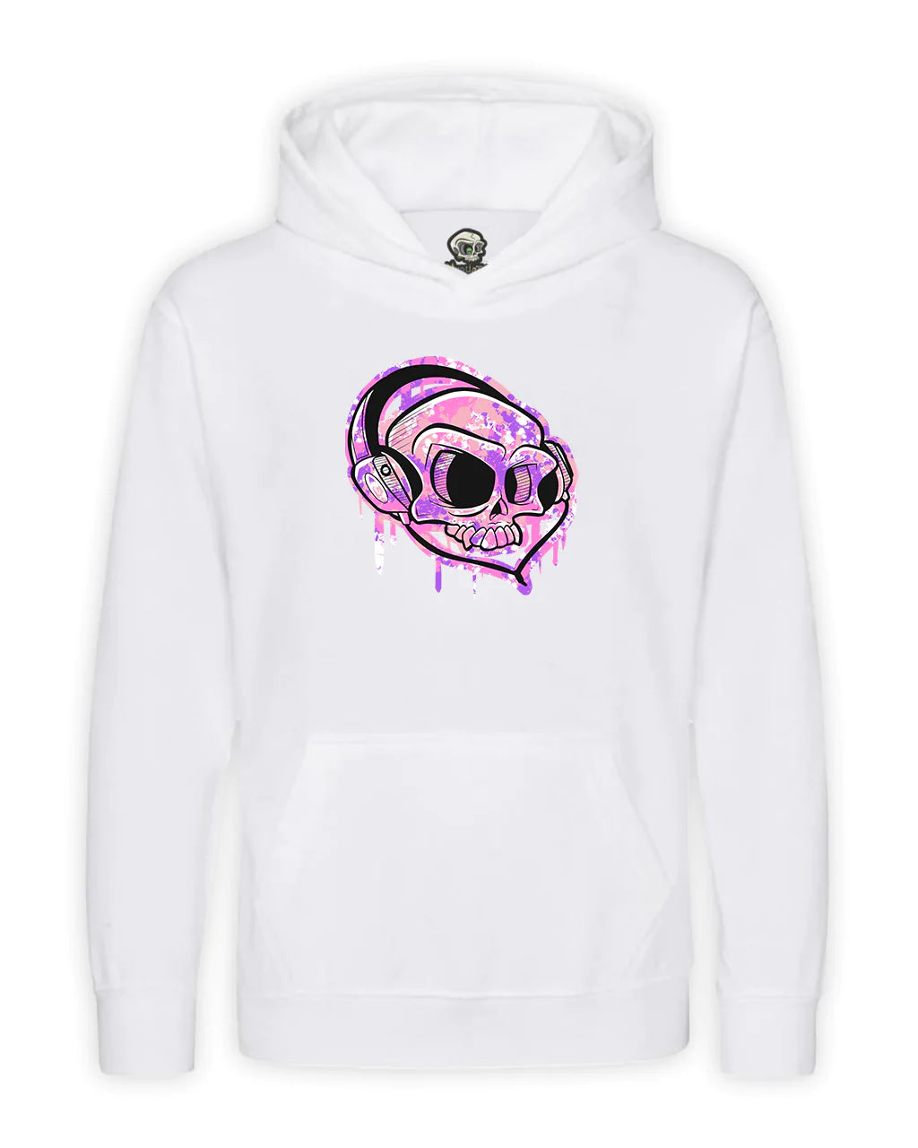 Kids Headphones Mental Health Awareness Hoodie By Unsubtle Skulls