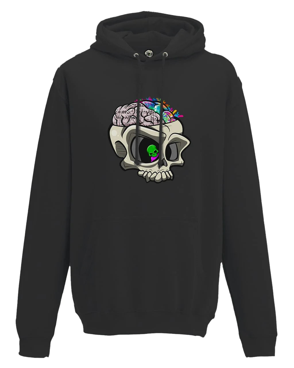 Black ADHD Mental Health Awareness Hoodie By Unsubtle Skulls