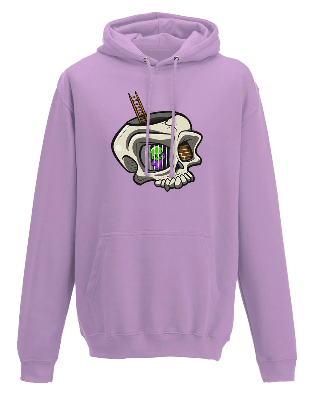 Lavender Anxiety Mental Health Awareness Hoodie By Unsubtle Skulls