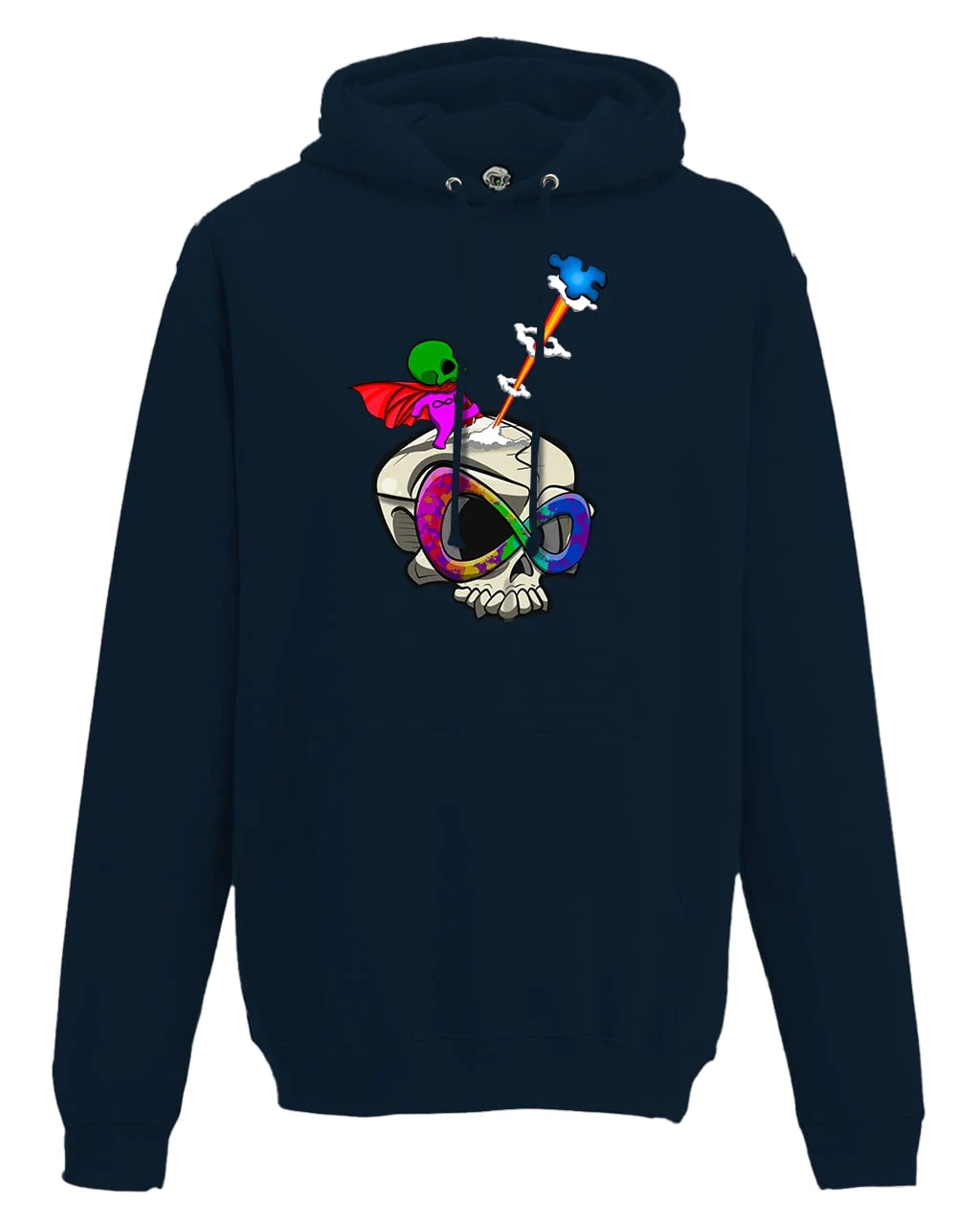 Autism Mental Health Awareness Hoodie By Unsubtle Skulls