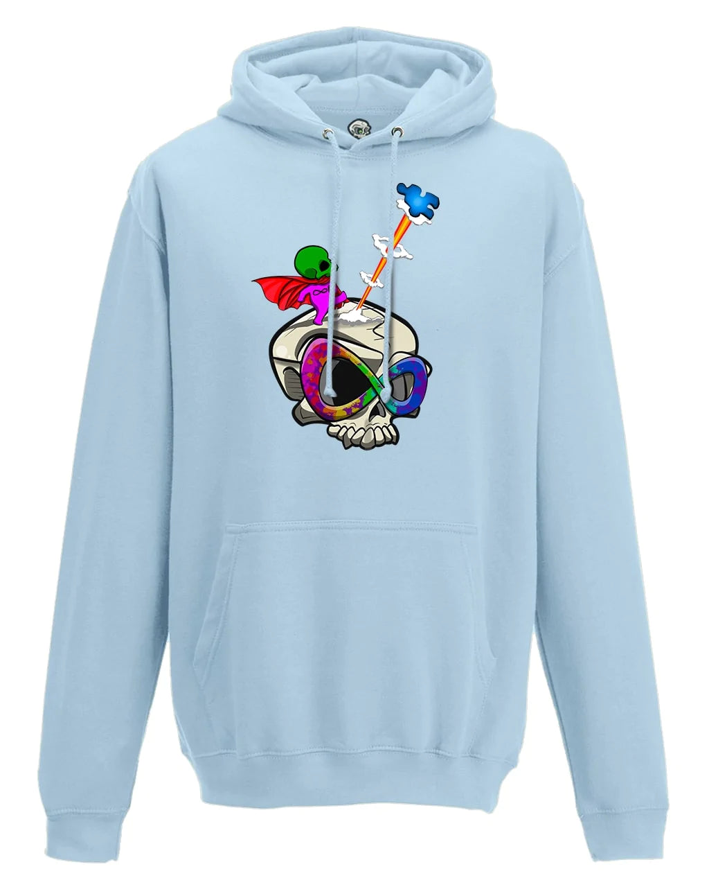 Autism Mental Health Awareness Hoodie By Unsubtle Skulls