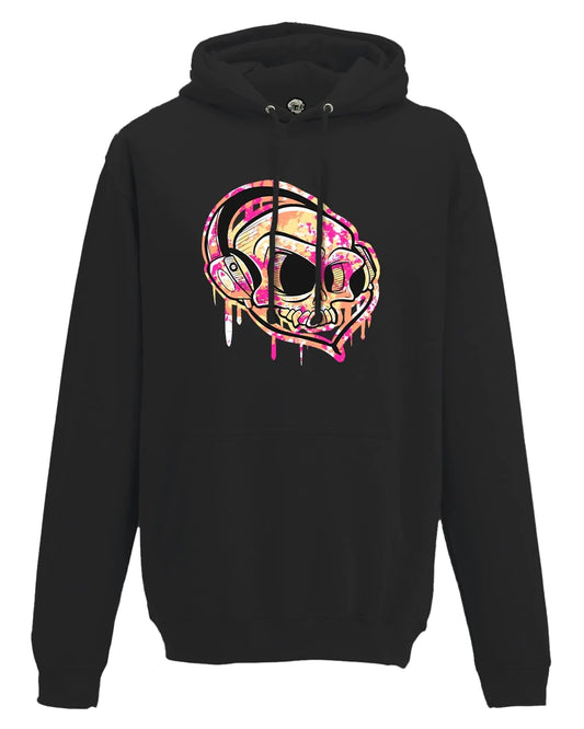 Headphones Mental Health Awareness Hoodie By Unsubtle Skulls