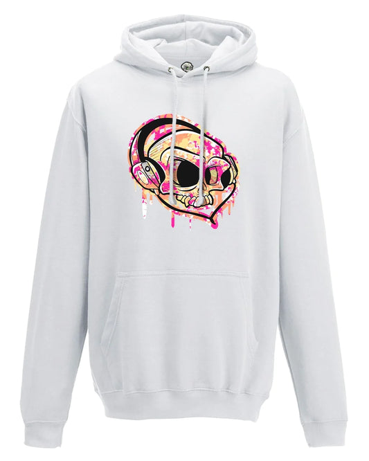 Headphones Mental Health Awareness Hoodie By Unsubtle Skulls