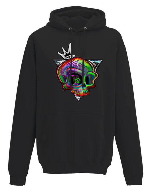 Addiction Skull Mental Health Awareness Hoodie By Unsubtle Skulls